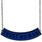 Blue Trust No Man Chain Necklace