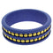 Blue Wooden Stud Bangle Bracelet