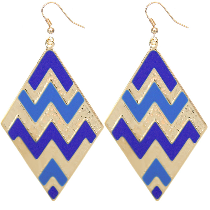 blue zigzag jewel