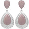 Pink Blush Pear Shaped Post Earrings