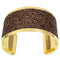 Brown Pave Glitter Cuff Bracelet