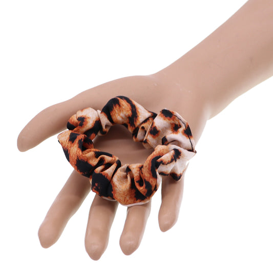 Orange Animal Print Scrunchie