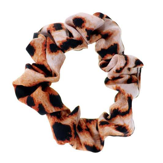 Orange Animal Print Scrunchie