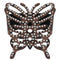 Brown Cheetah Studded Faux Leather Snap Bracelet