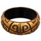 Brown Gold Iridescent Swirl Bangle Bracelet