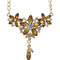Brown Elegant Gemstone Chandelier Chain Necklace