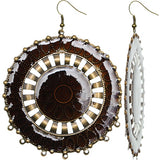 Large Brown Earrings