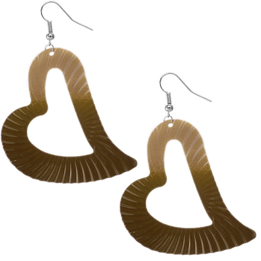 Brown Sexy gigantic earrings
