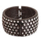 Brown Six Row Zebra Hinged Bracelet