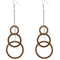 Brown Wood Earrings