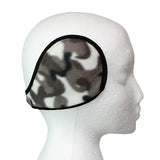 Gray Camo Fleece Unisex Coil EarMuffs Warmers