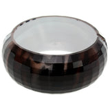 Brown Glossy Zebra Stripe Hinge Bangle Bracelet