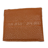 Brown Faux Leather Credit Card Wallet