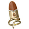 Brown Rhinestone Retro Mini Nail Tip Ring