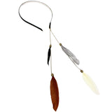Brown Chain Feather Headband