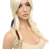 Brown Chain Feather Headband