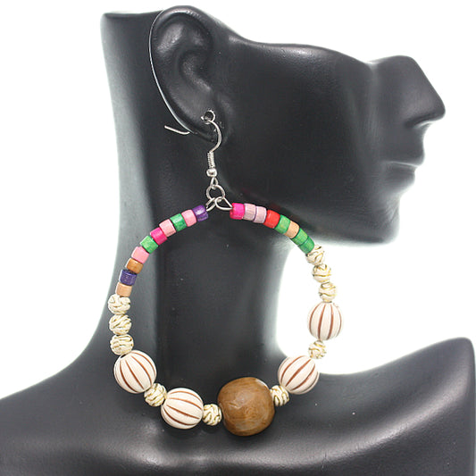 Brown Coil Earrings