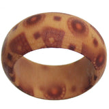 Brown Wooden Bohemian Tiled Ring