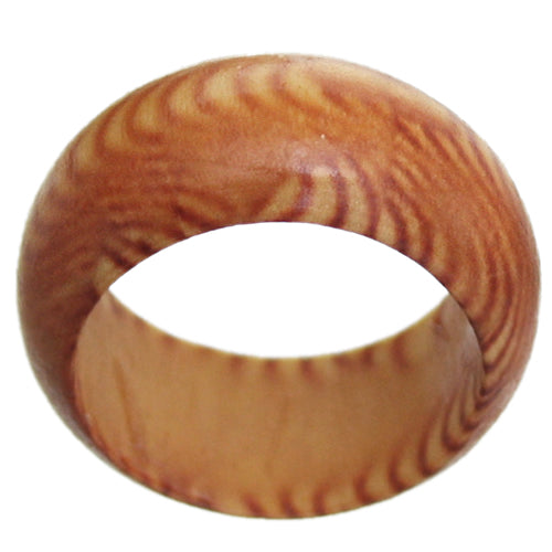 Brown Wooden Sunburst Bohemian Ring