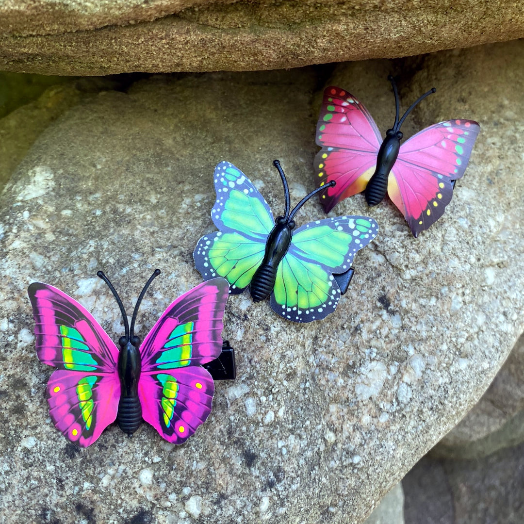 Green Butterfly Hair Clip