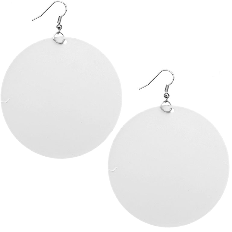 Yellow Round Thin Spotted Earrings