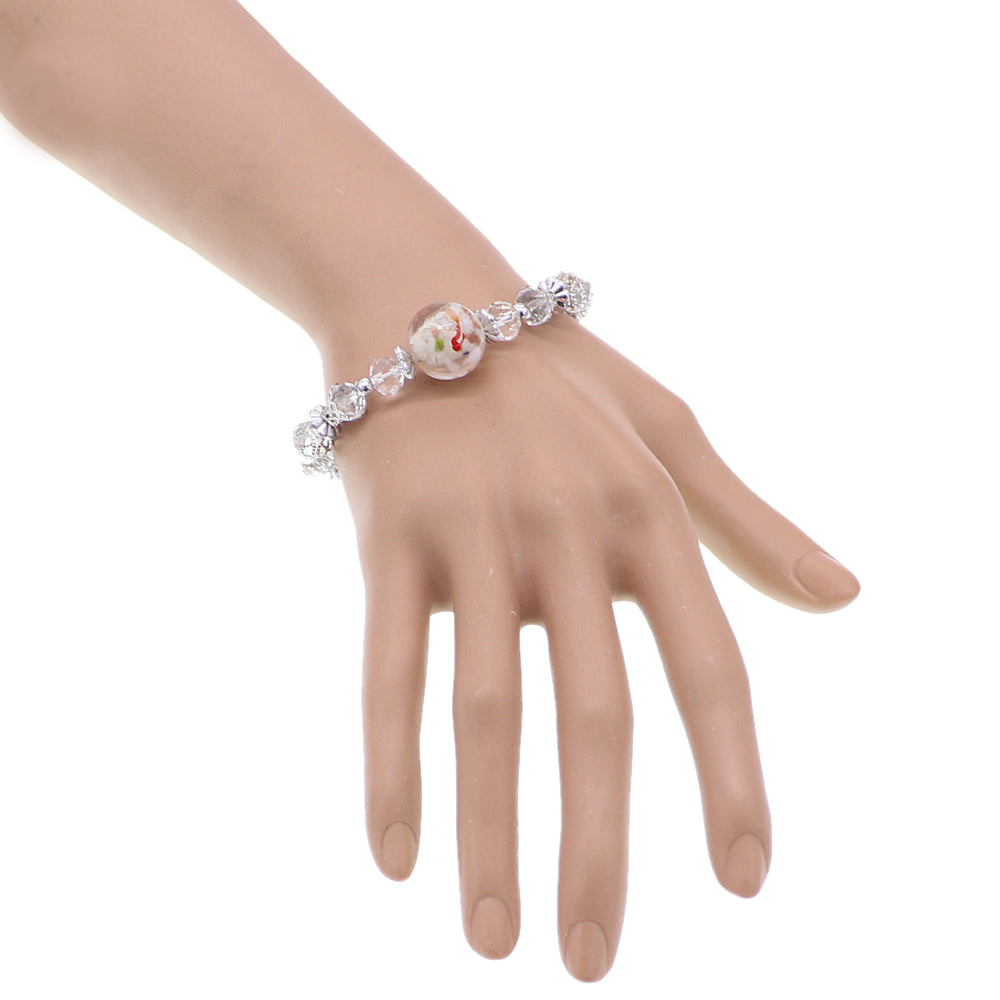 Glass Bead Stretch Bracelet