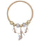 Fireball High Heel Shoe Charm Stretch Bracelet
