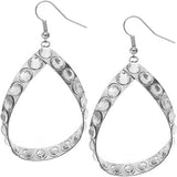 Silver Big Teardrop Earrings