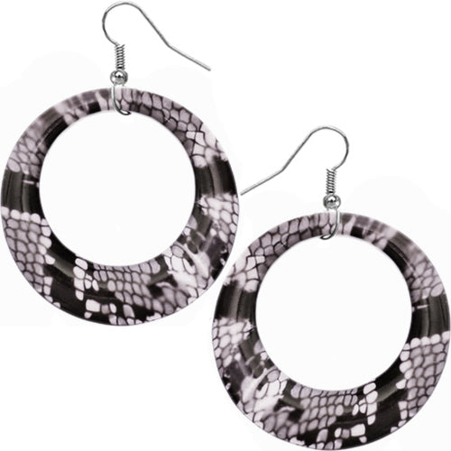 Black Snake Earrings