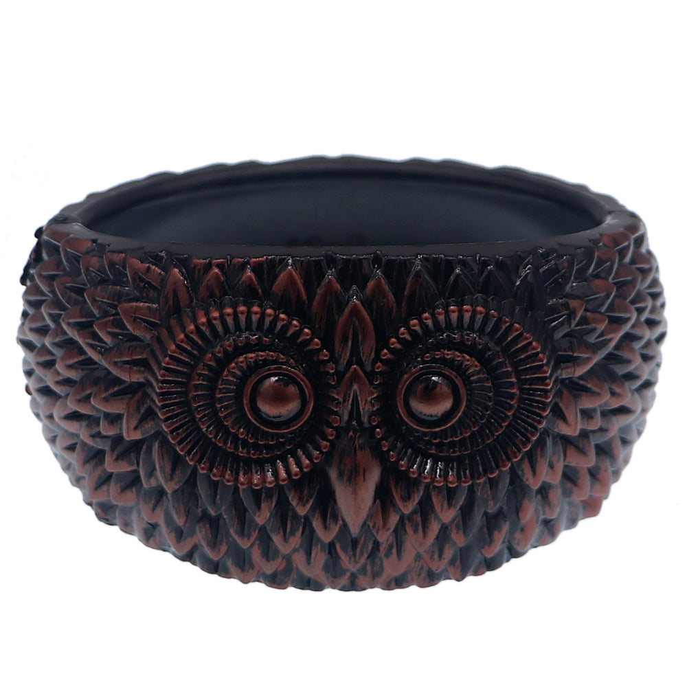 Copper Black Hoot Owl Hinged Bracelet