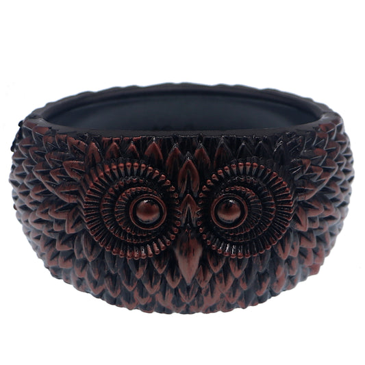 Copper Black Hoot Owl Hinged Bracelet