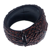 Copper Black Hoot Owl Hinged Bracelet