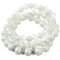 Cream Faux Pearl Stretch Bracelet Earrings Set