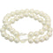 Cream Heart Beaded Stretch Bracelet