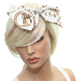 White Chain Link Pattern Gator Hair Clip