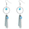Such A Lady Blue Ladybug Ring Chain Earrings