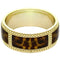 Brown Cheetah Outline Bangle Bracelet