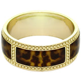 Brown Cheetah Outline Bangle Bracelet
