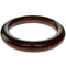 Dark Brown Large Wooden Tube Bangle Bracelet