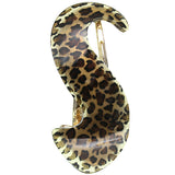 Dark Brown Spotted Hair Clip