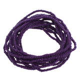 Purple Eggplant Beaded Stretch Stacked Bracelets