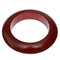 Maroon Red Round Wooden Saucer Bracelet
