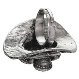 Pink Faceted Four Stone Adjustable Cocktail Ring