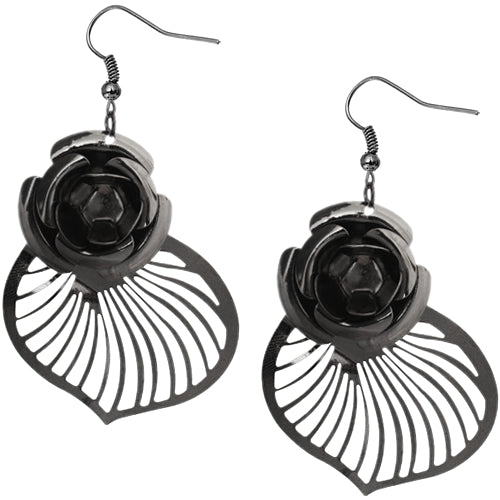 Floral cutout earrings