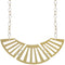 Gold Two Sided Mirrored Chain Necklace