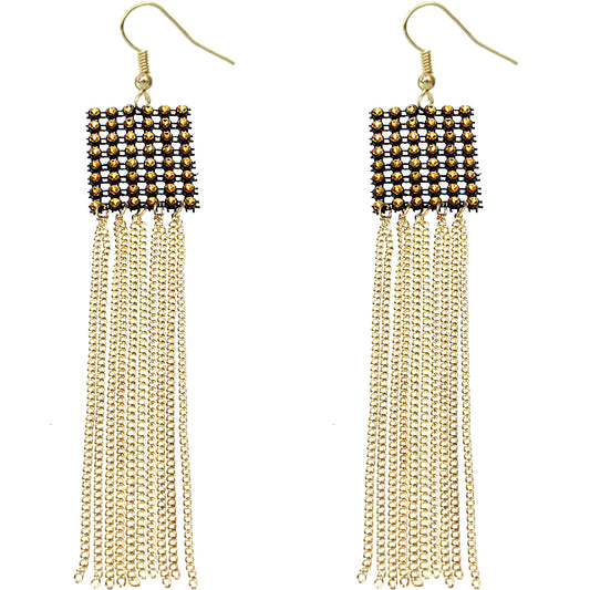 Gold Mesh Earrings
