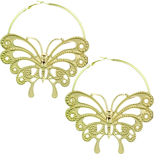 Gold Butterfly Earrings