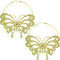 Gold Butterfly Earrings