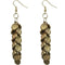 Gold Cascade Mini Coin Drop Earrings