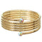 Gold Coil Wrap Around Bangle Bracelet